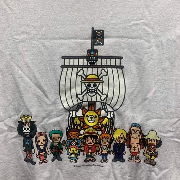 Bathing ape X One piece anime mens small tshirt - Picture 6 of 7